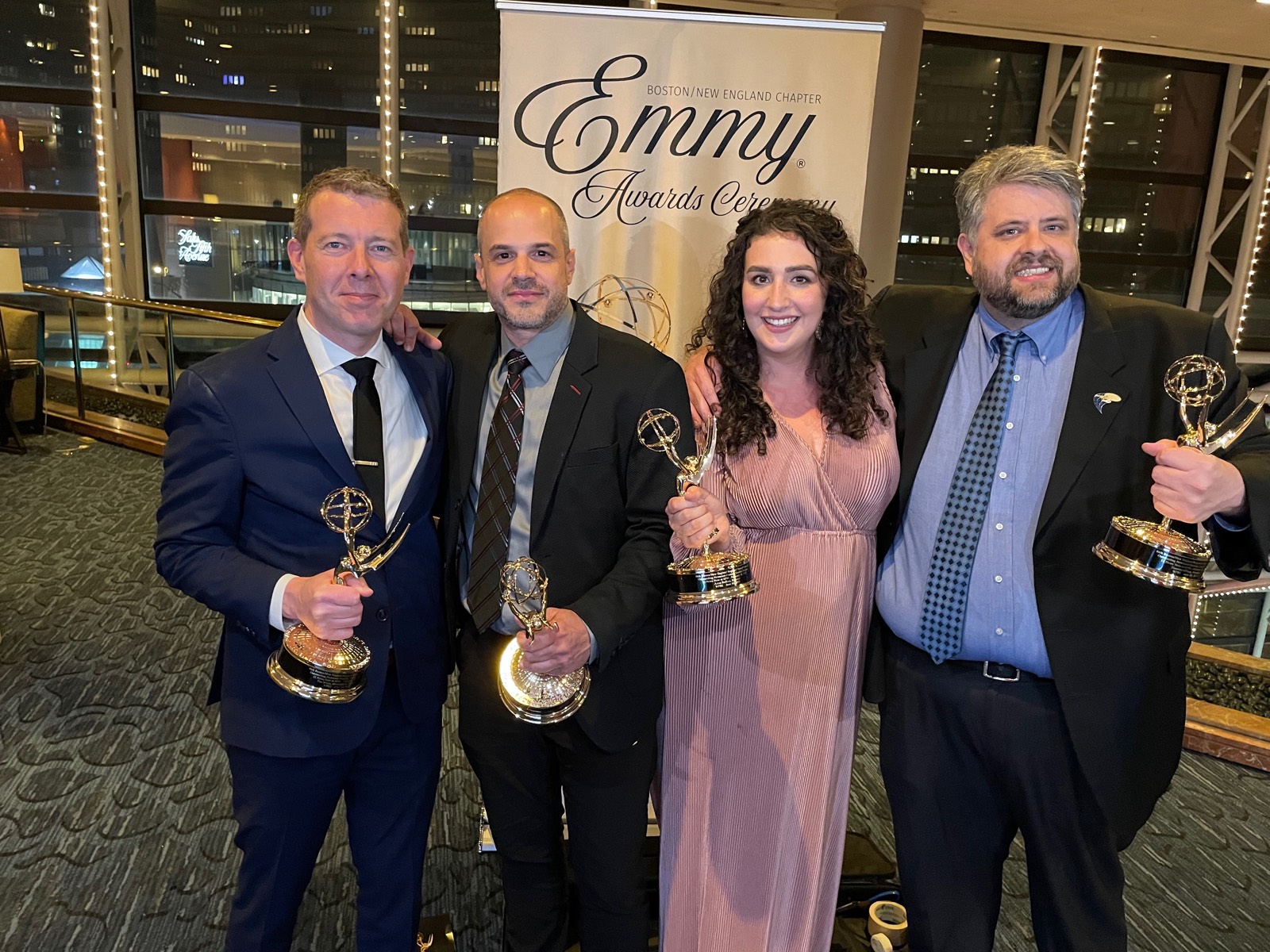 Tim White and team at the New England Emmy Awards